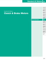 ORIENTAL MOTOR CLUTCH & BRAKE MOTORS CATALOG CLUTCH & BRAKE MOTORS